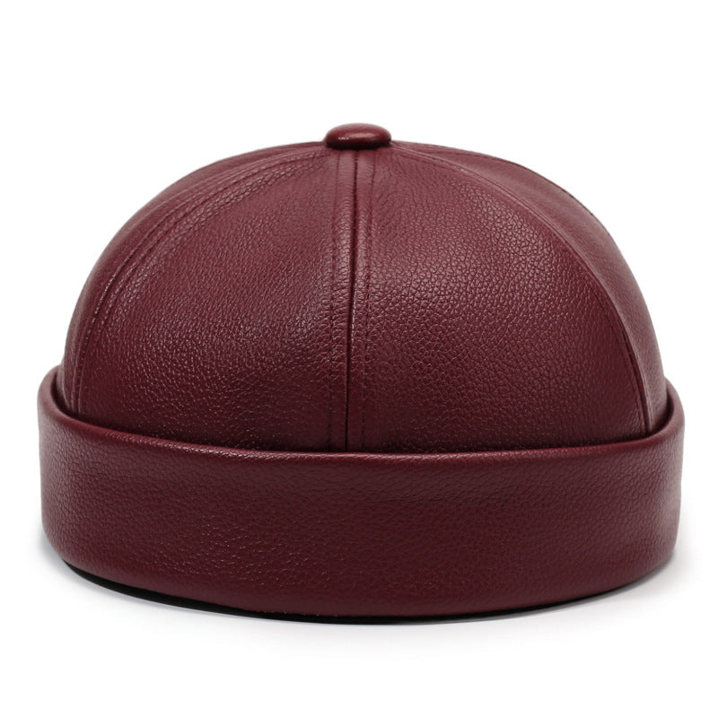 Marino Leather Docker Cap