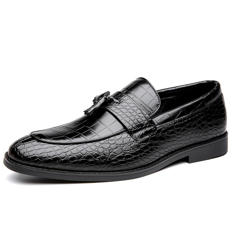 Dante Croc-Embossed Tassel Loafers