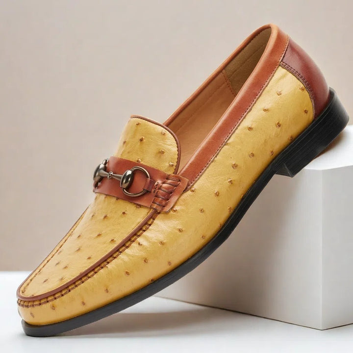 Enzo Genuine Leather Bit Loafers