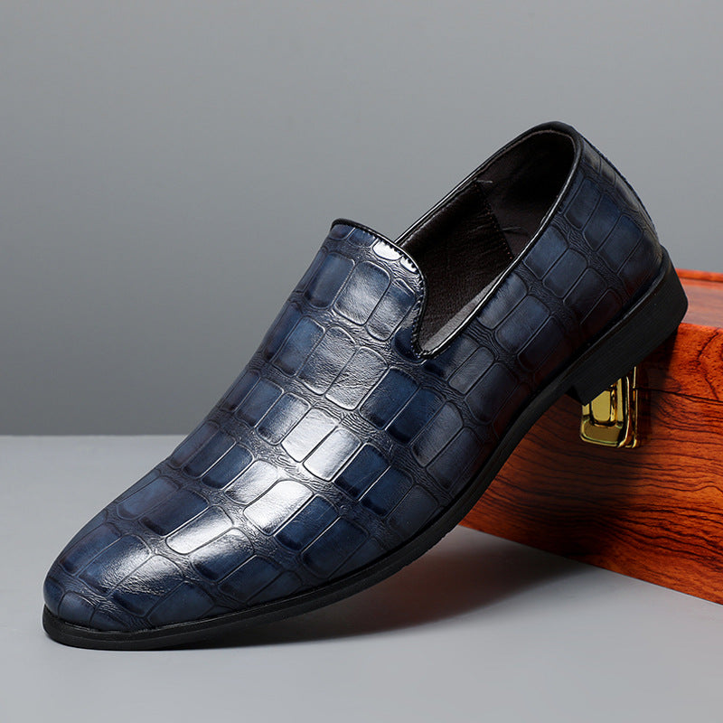 Ravello Croc-Embossed Leather Loafers