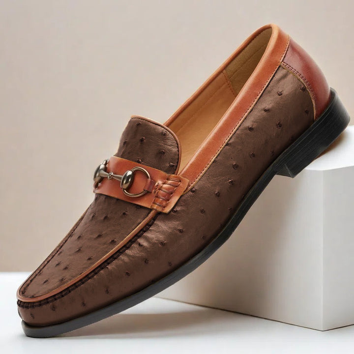 Enzo Genuine Leather Bit Loafers