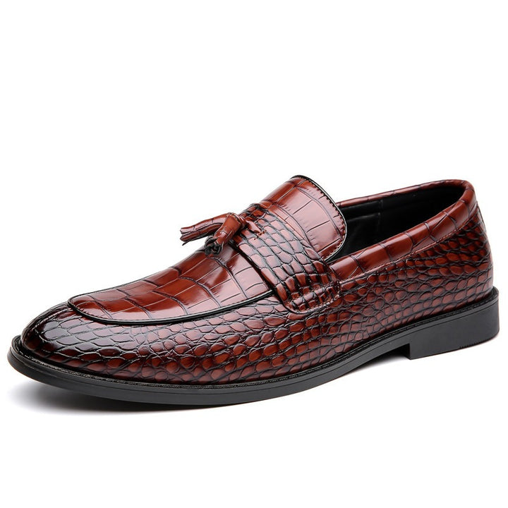 Dante Croc-Embossed Tassel Loafers