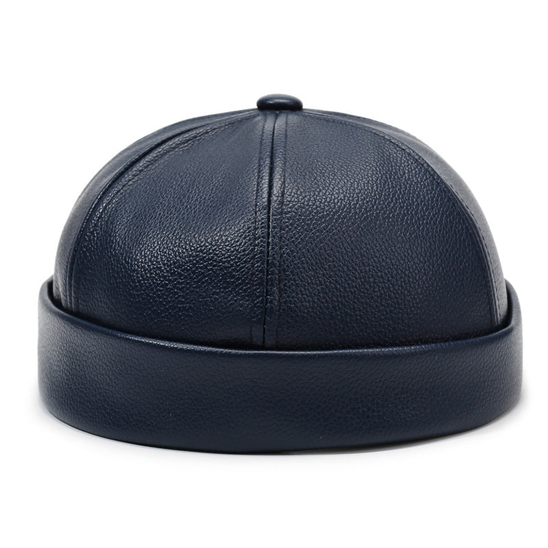 Marino Leather Docker Cap