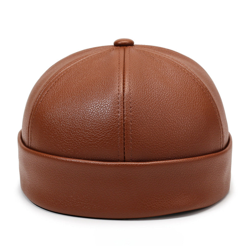 Marino Leather Docker Cap