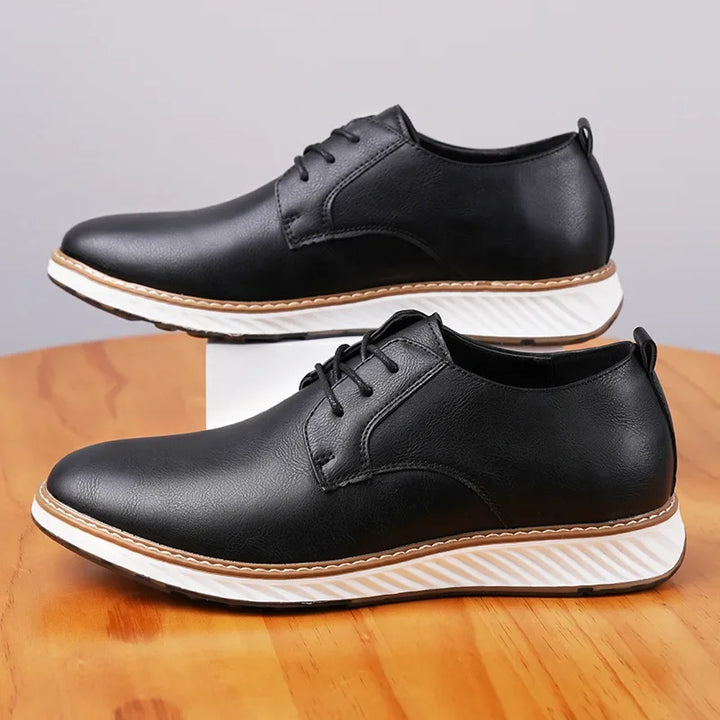 Men's Genuine Leather Orthopedic Sneakers | Savoni