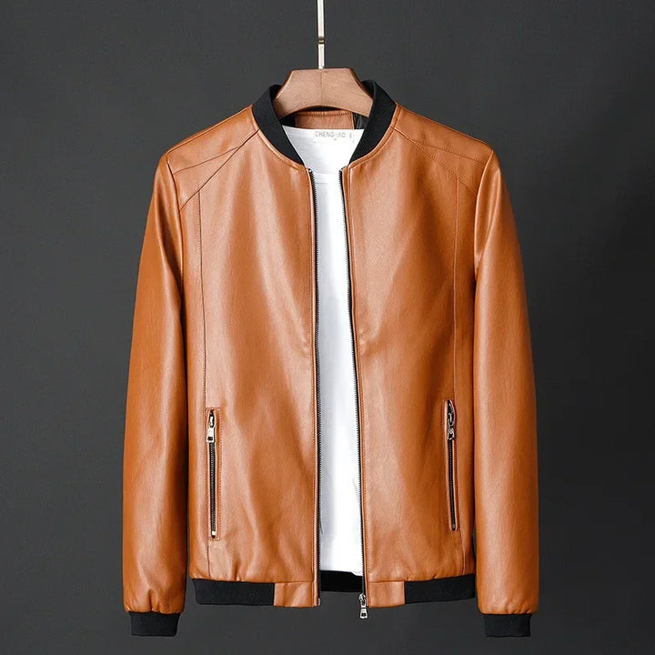 Verano Leather Zip-Up Jacket
