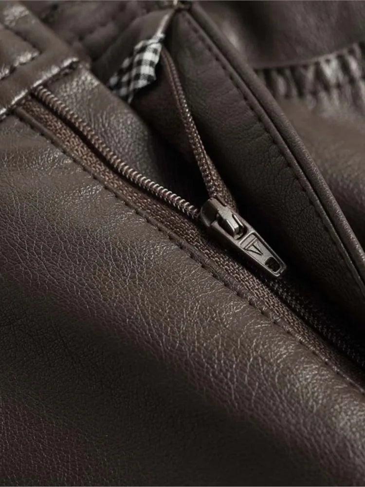 Leather Wide-Leg Pants – Women's High-Rise Glossy Trousers