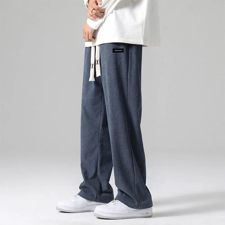 Corduroy Drawstring Sweatpants – Relaxed Fit for Men | Harrison