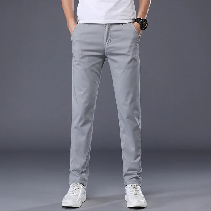 Slim Fit Trousers – Men's Cotton Dress Pants | Savoni