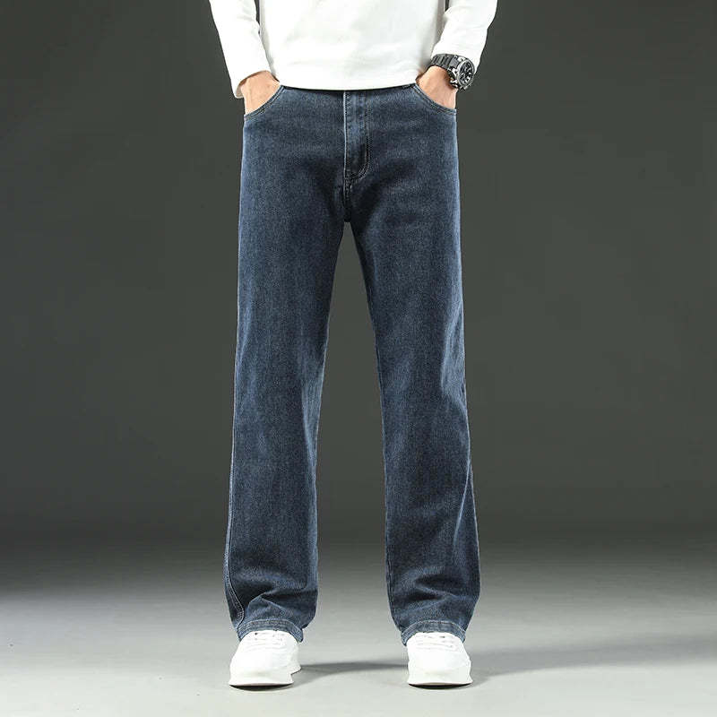 Stretch Straight Leg Jeans – Men's Dark Wash Denim | Arden