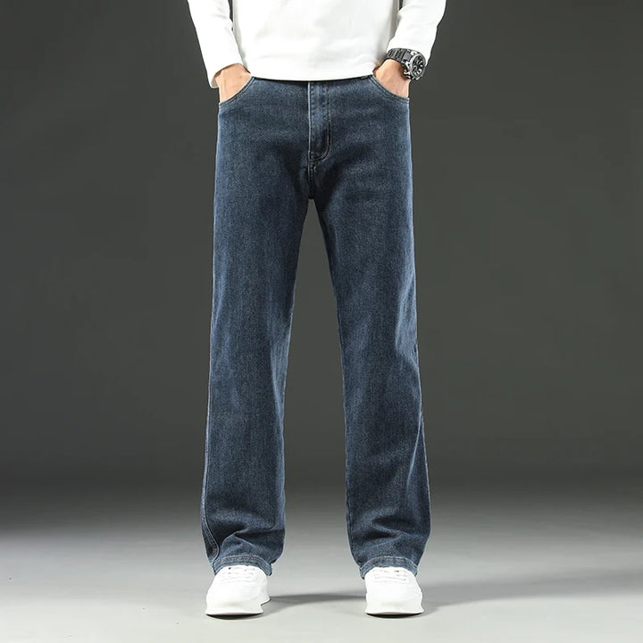 Stretch Straight Leg Jeans – Men's Dark Wash Denim | Arden