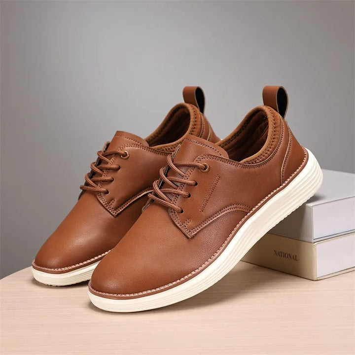 Men's Leather Lace-Up Shoes | Savoni