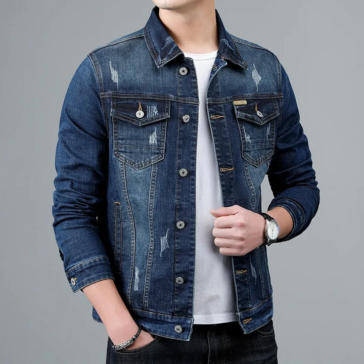 Arden Denim Button-Up Jacket