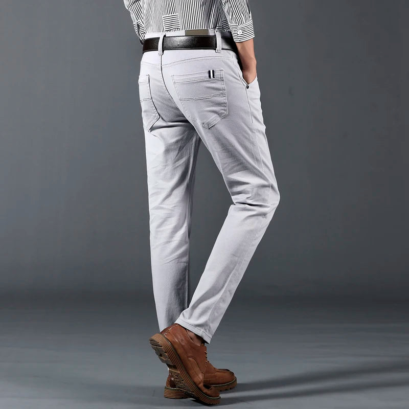 Slim Fit Trousers – Men's Cotton Dress Pants | Savoni