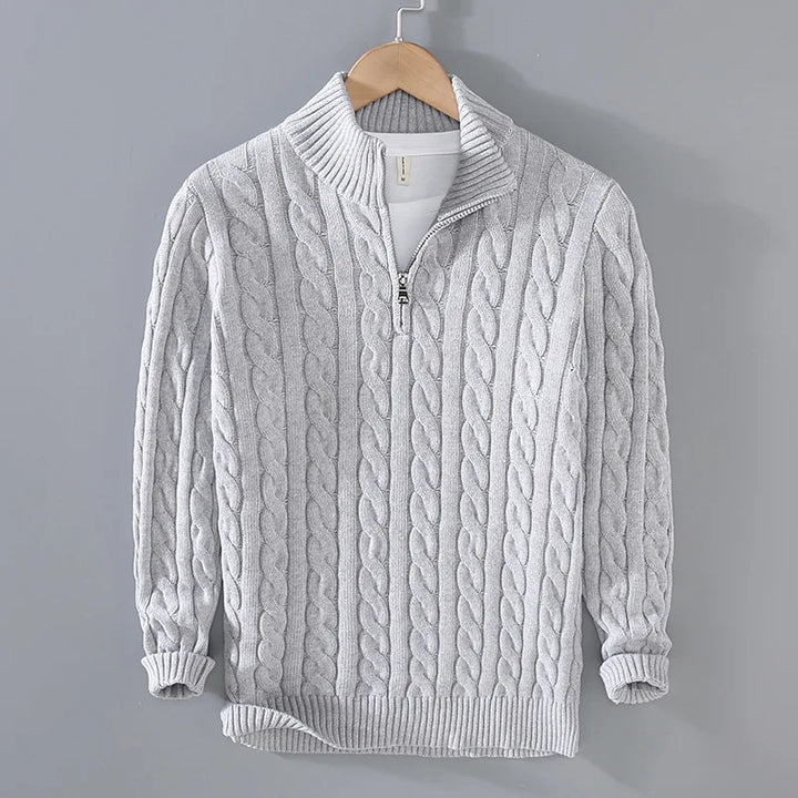 Men's Cotton Half-Zip Sweater | Arden