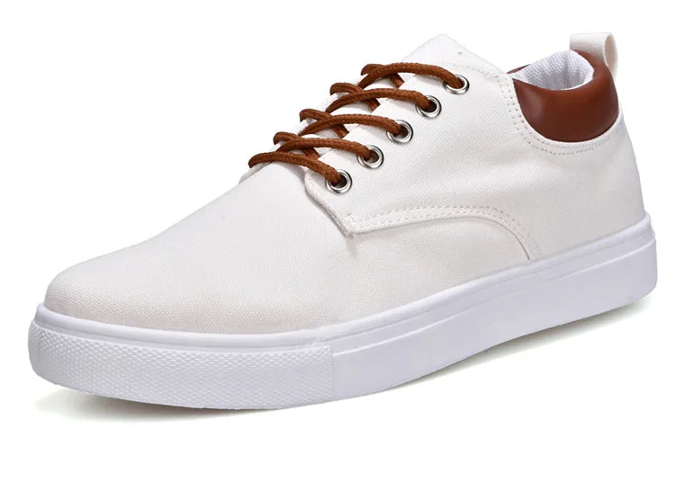 Men's Canvas & Leather Orthopedic Sneakers | Savoni