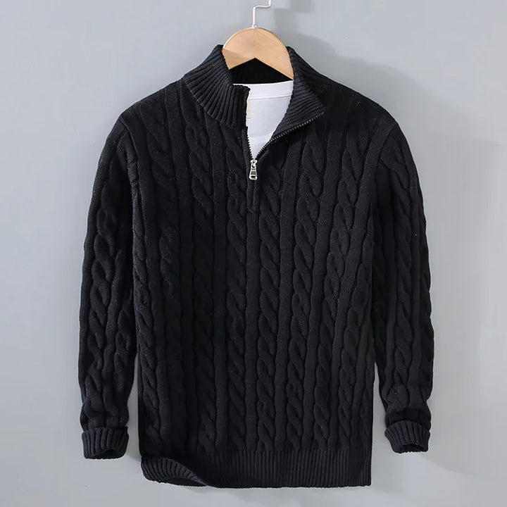 Men's Cotton Half-Zip Sweater | Arden