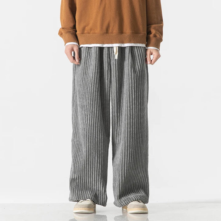 Wide-Leg Trousers Drawstring – Men's Relaxed Fit Casual Pants | Marlowe