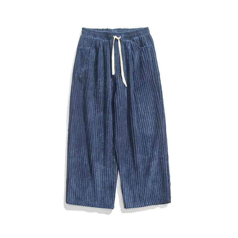 Wide-Leg Trousers Drawstring – Men's Relaxed Fit Casual Pants | Marlowe