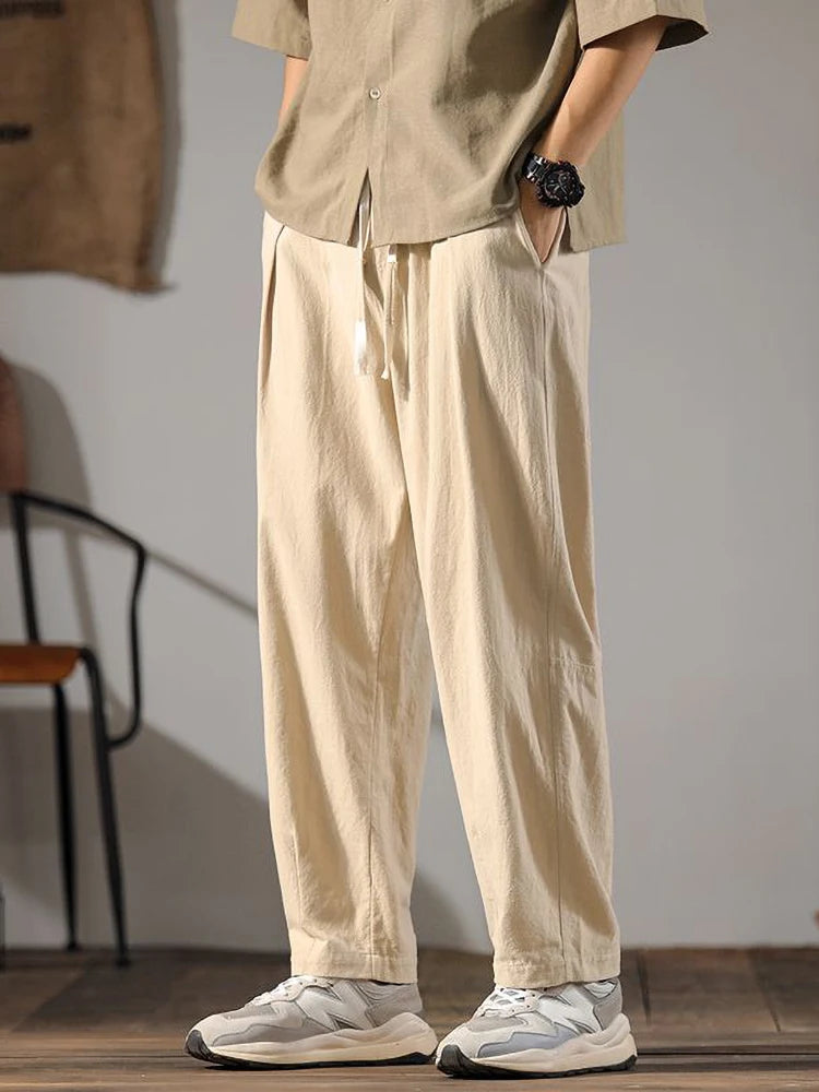 Linen Pants – Men's Drawstring Casual Trousers | Arden