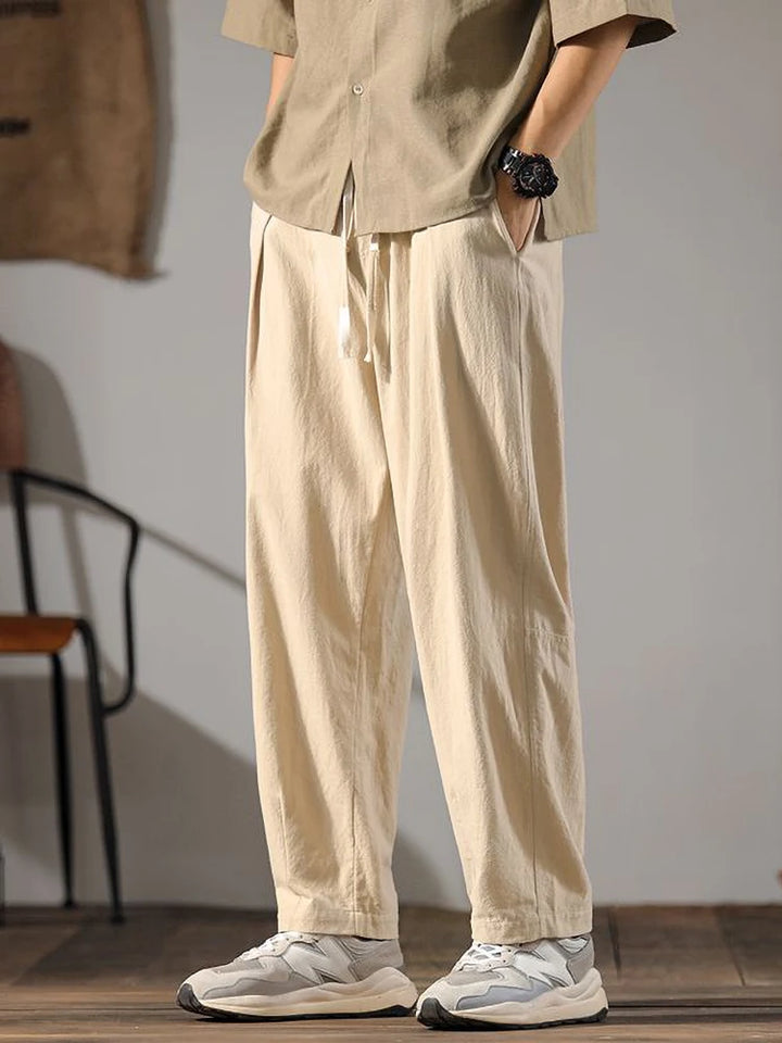Linen Pants – Men's Drawstring Casual Trousers | Arden