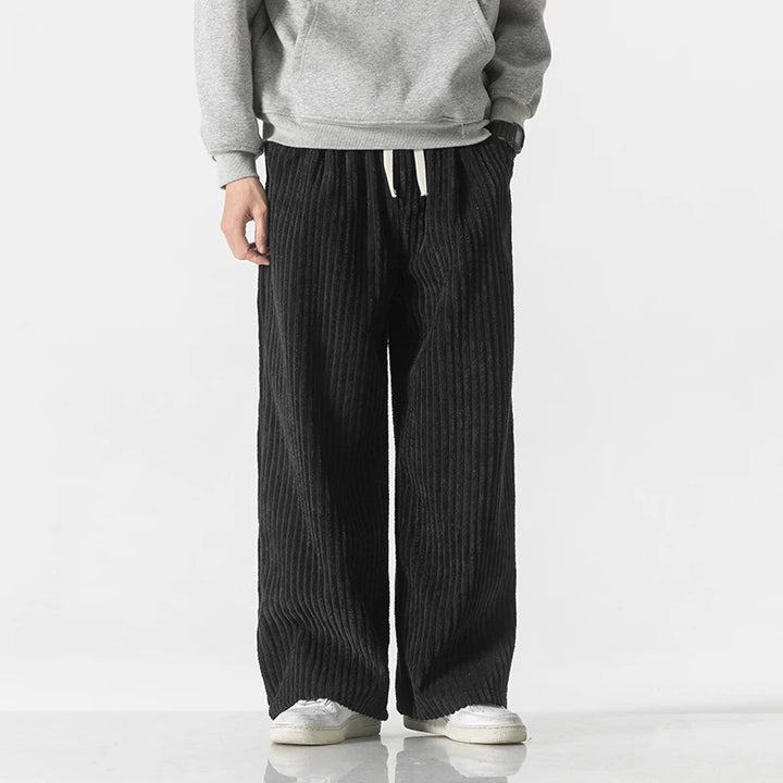 Wide-Leg Trousers Drawstring – Men's Relaxed Fit Casual Pants | Marlowe