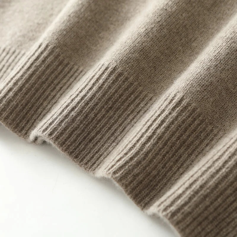 Men's Wool Quarter-Zip Sweater | Savoni
