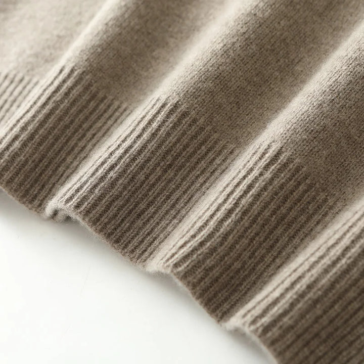 Men's Wool Quarter-Zip Sweater | Savoni