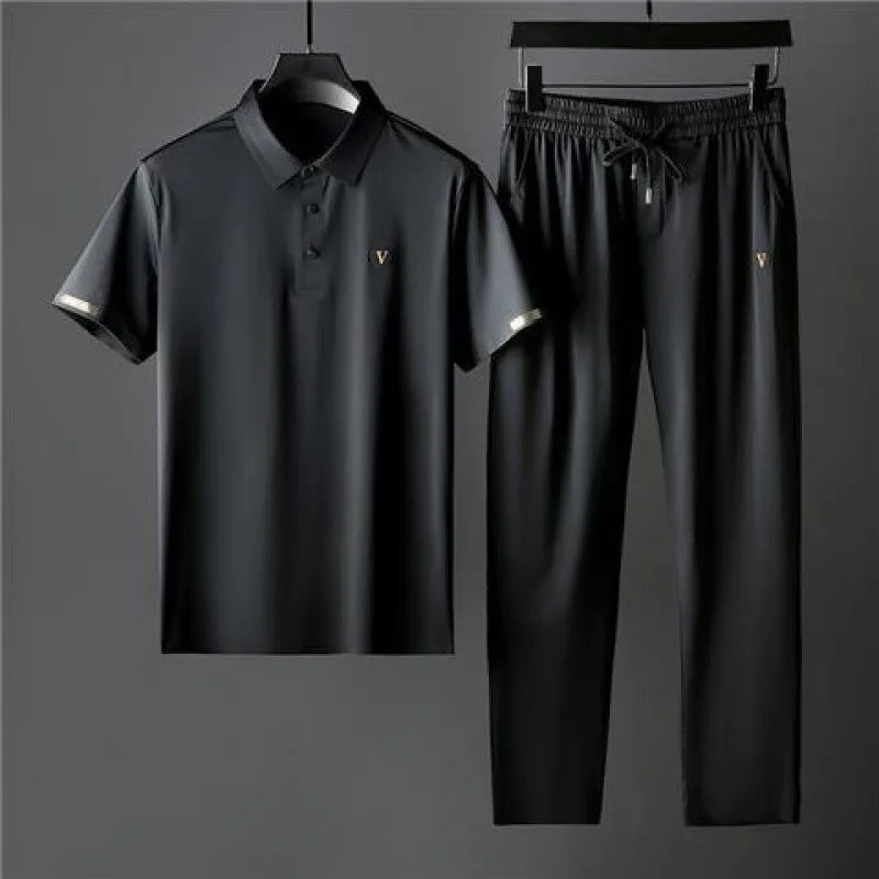 Men's Polo Shirt & Pants Set – Casual 2-Piece Outfit | Verano