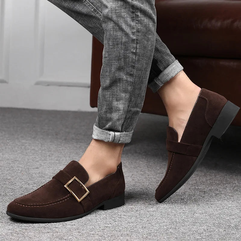 Leather Buckle Loafers – Men's Dress Shoes | Langston