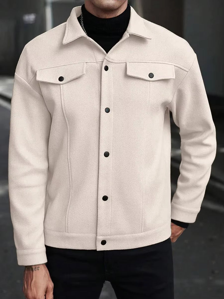 Men's Wool Button-Up Jacket | Savoni