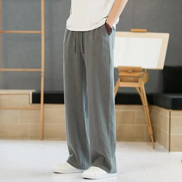 Men's Cotton Linen Sweatpants with Drawstring | Arden