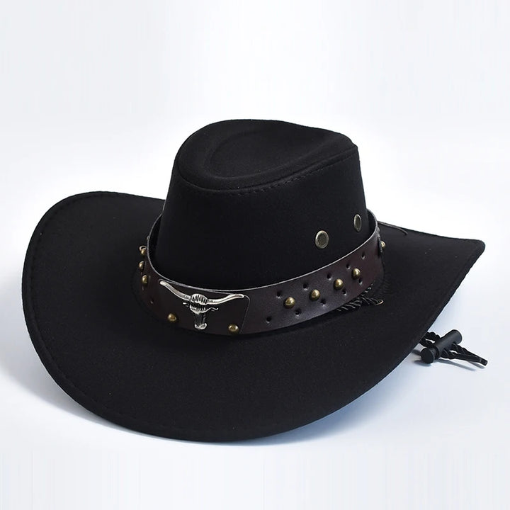 Suede Cowboy Hat – Men's Western Hat with Chin Strap | Harrison