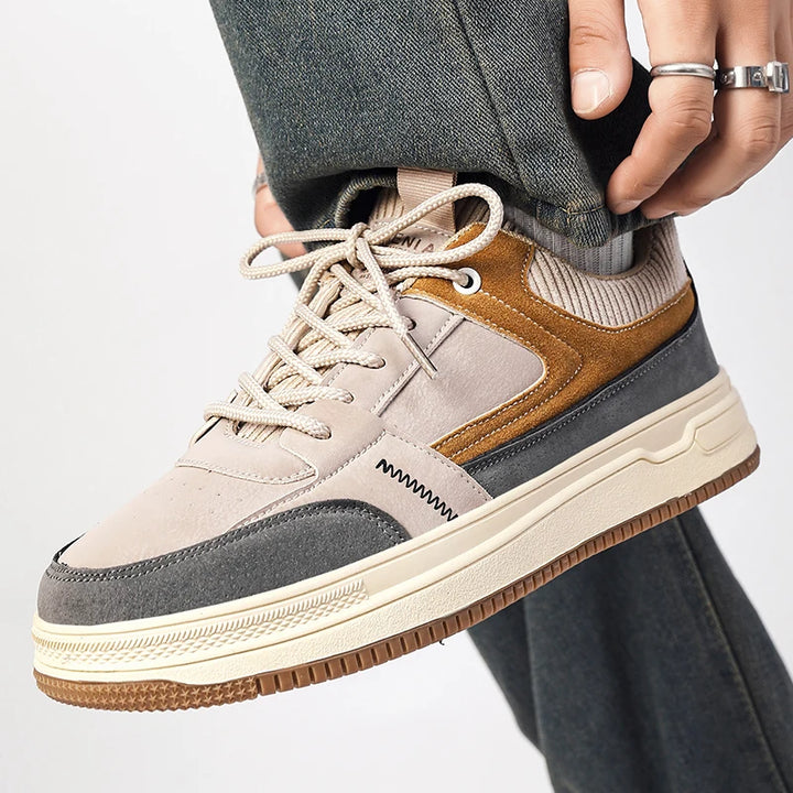 Patchwork Low-Top Sneakers – Men's Casual Shoes | Harrison