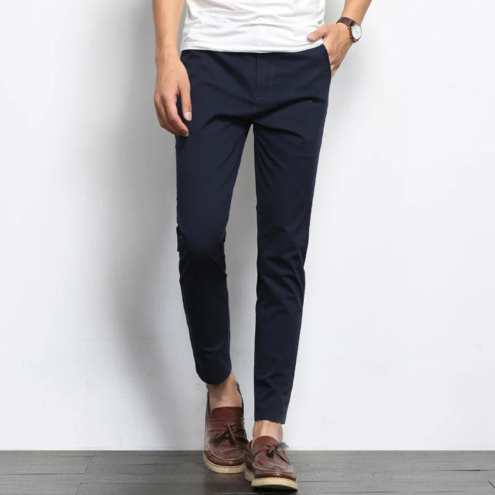Slim Fit Trousers – Men's Cotton Dress Pants | Savoni