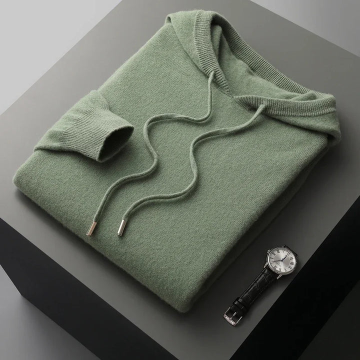 Men's Cashmere Drawstring Hoodie | Savoni