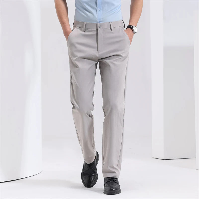 Men's Slim-Fit Cotton Trousers | Savoni