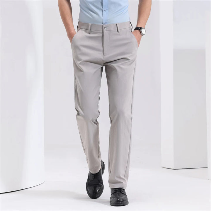 Men's Slim-Fit Cotton Trousers | Savoni