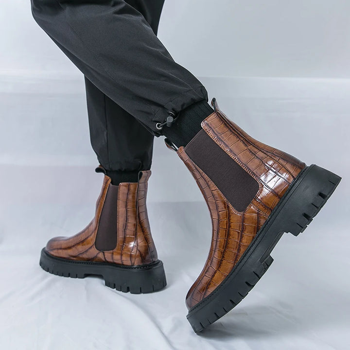 Savino Leather Chelsea Boots