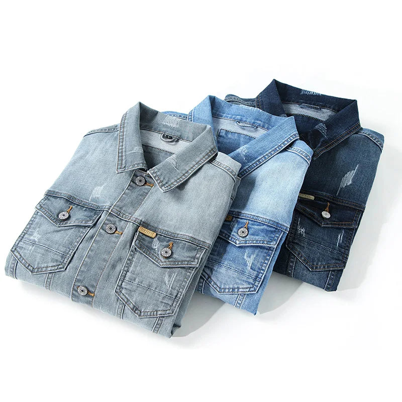 Arden Denim Button-Up Jacket