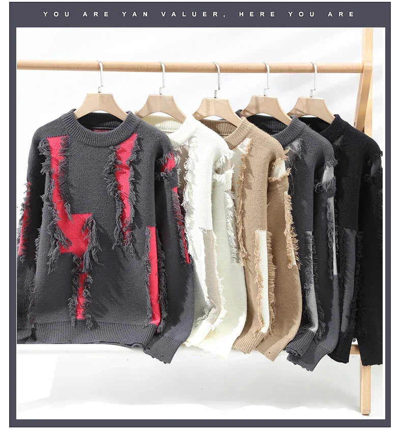 Frayed Knit Sweater – Men's Pullover | Camden