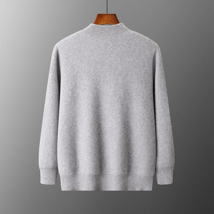 Men's Merino Wool Zip-Up Cardigan | Savonti