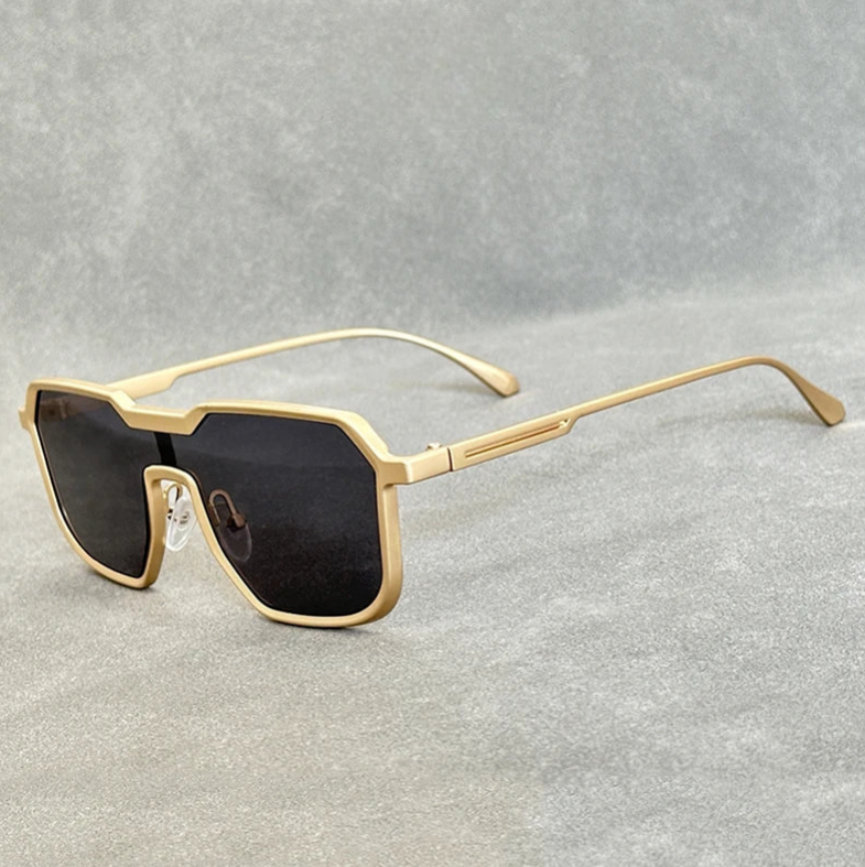 UV Protection Aviator Sunglasses – Geometric Frame Shades | Milo