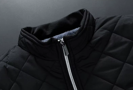 Arden Zip-Up Quilted Cotton Jacket