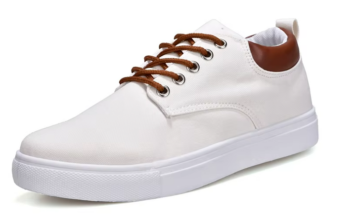 Men's Canvas & Leather Orthopedic Sneakers | Savoni