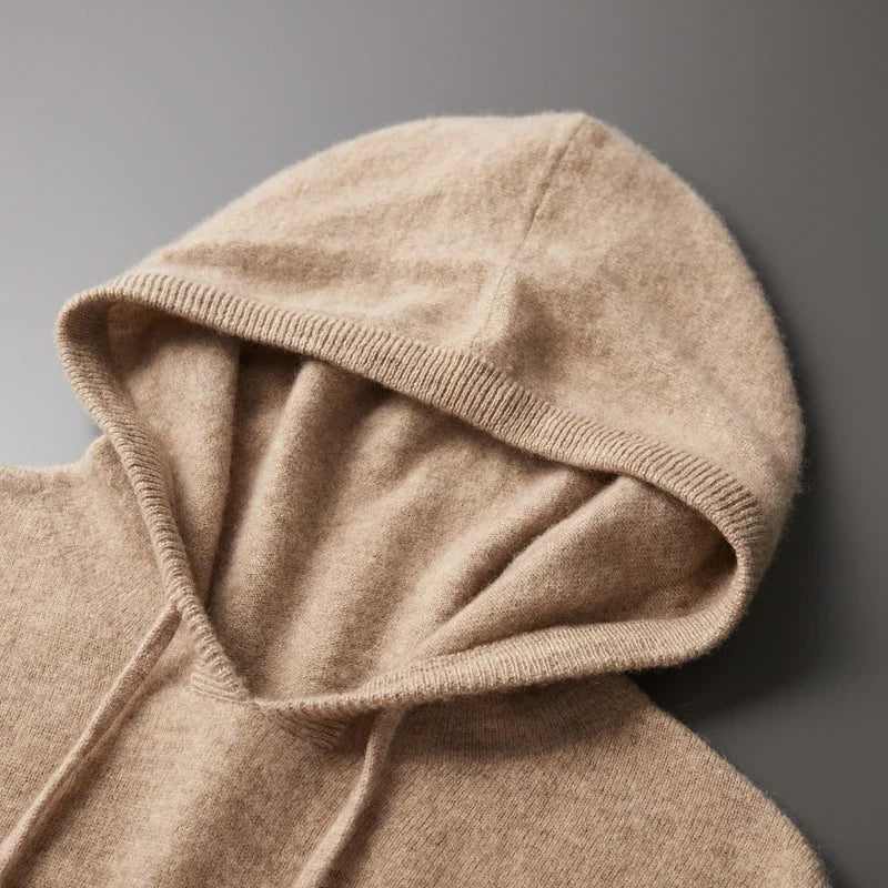 Men's Cashmere Drawstring Hoodie | Savoni