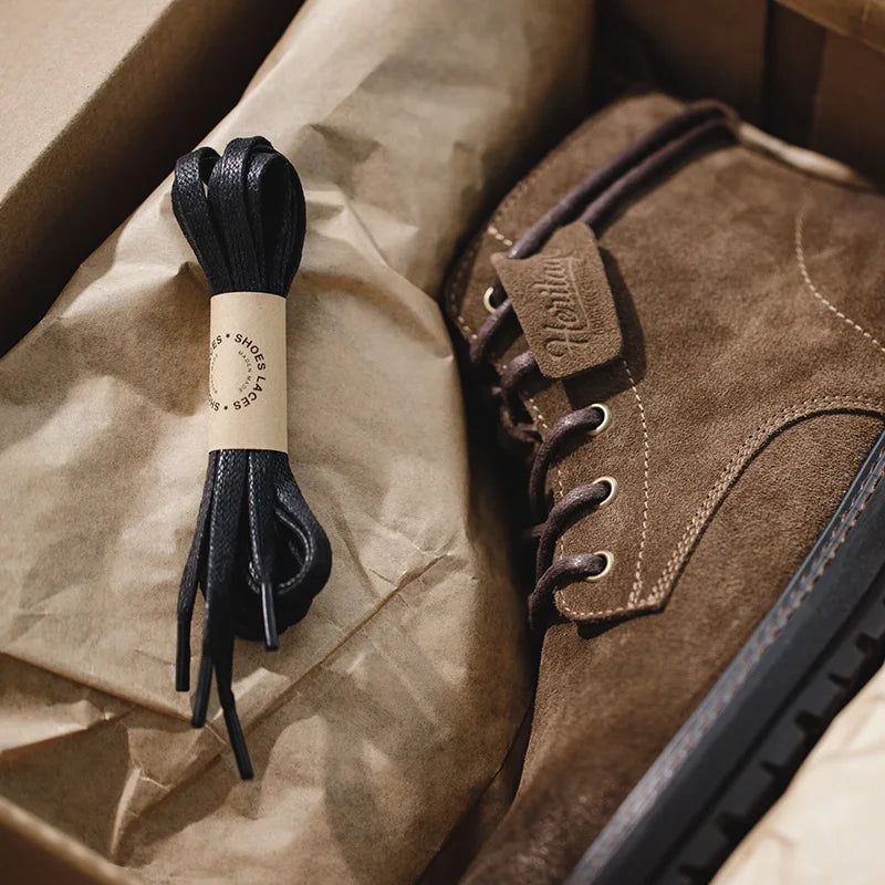 Leather Lace-Up Ankle Boots – Men's Casual Outdoor Boots | Voyage