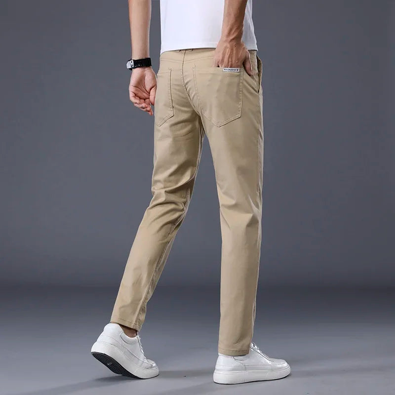 Slim Fit Trousers – Men's Cotton Dress Pants | Savoni