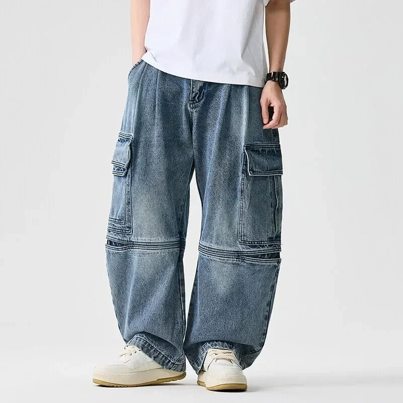 Men's Heavyweight Cargo Denim Jeans | Arden