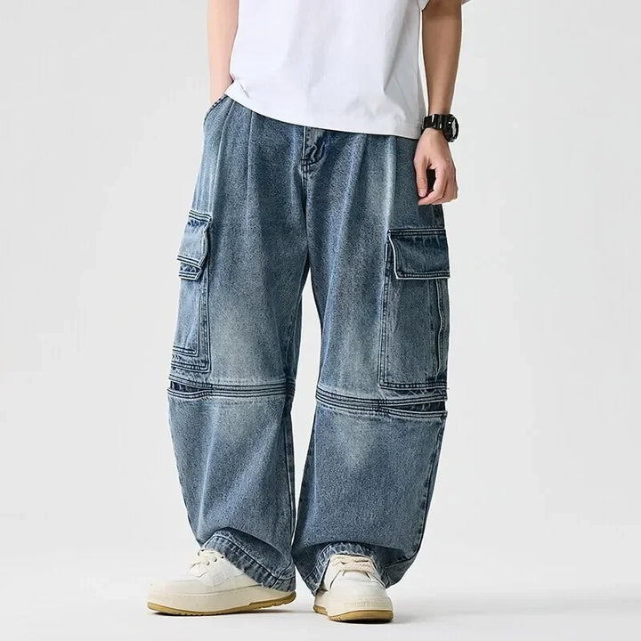 Men's Heavyweight Cargo Denim Jeans | Arden